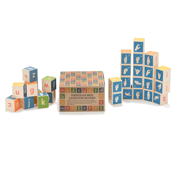 Sign Language For Blocks Uncle Goose American Sign Language Blocks | Acorn Toy Shop