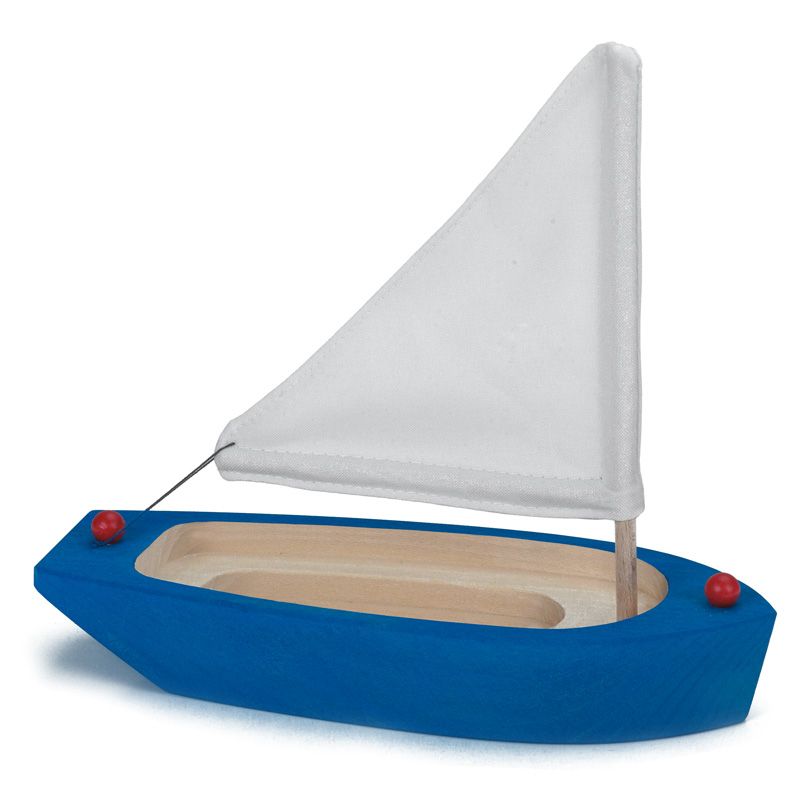 Small Blue Sailboat