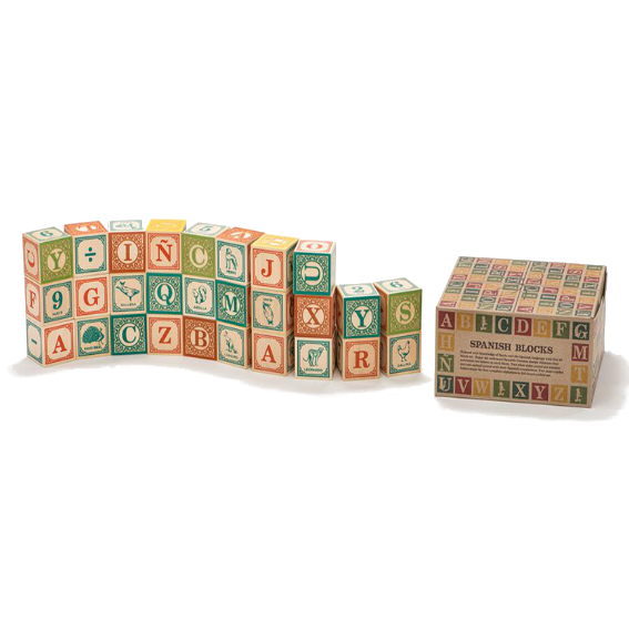 Uncle Goose Spanish Alphabet Blocks