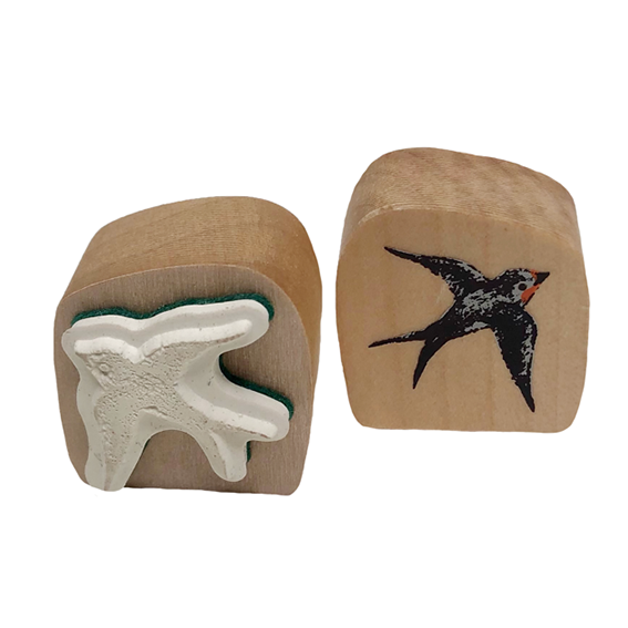 Sparrow Rubber Stamp