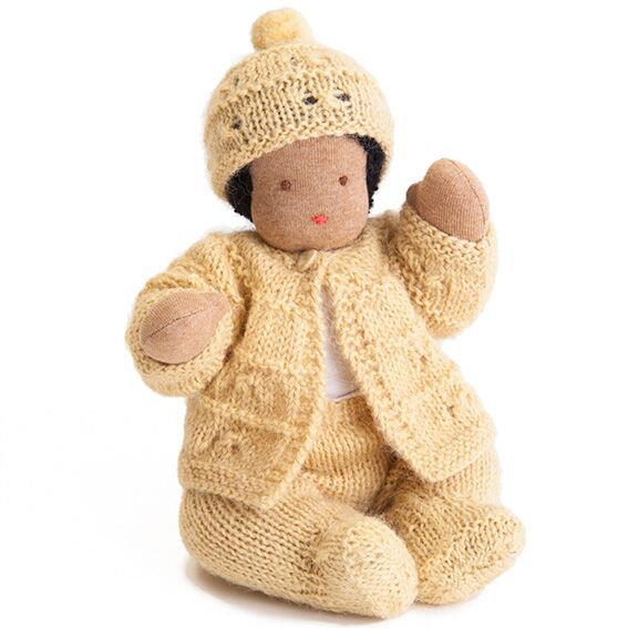 Waldorf Bendable Baby Doll Â·  Yellow Outfit