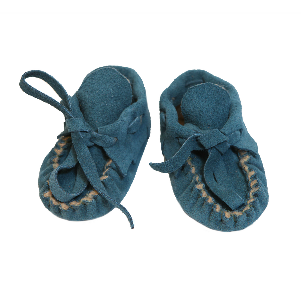 Manimal Blue Baby Booties