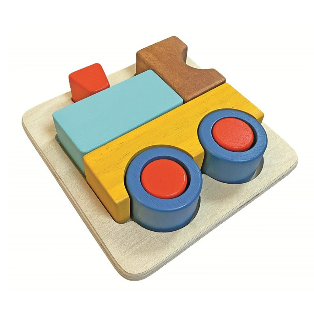 Small Wooden Three Dimensional Train Puzzle