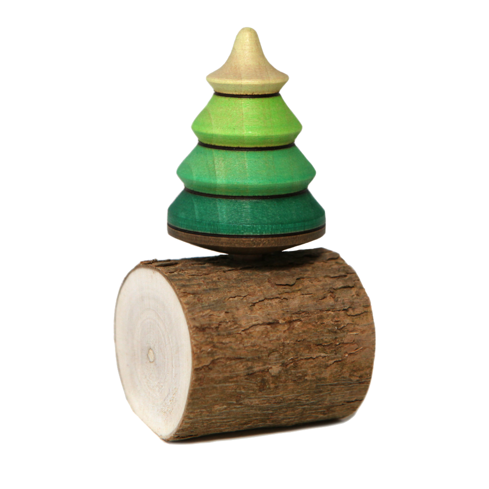 Tree Top in Log Stand