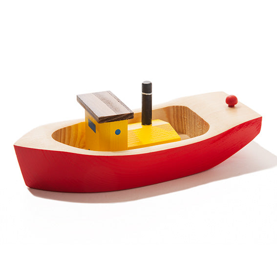 Wooden Red Tugboat 