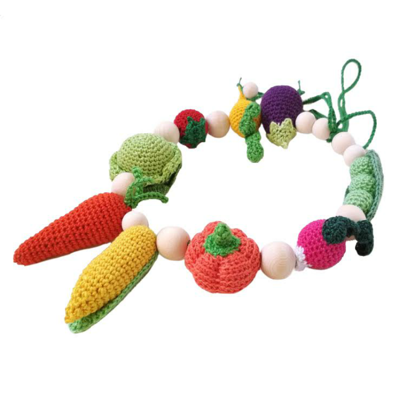 Crocheted Vegetable Teething Necklace
