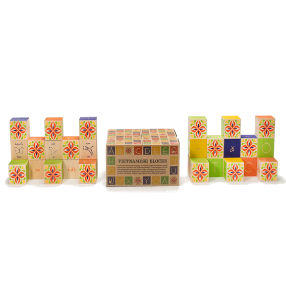 Uncle Goose Vietnamese Alphabet Blocks