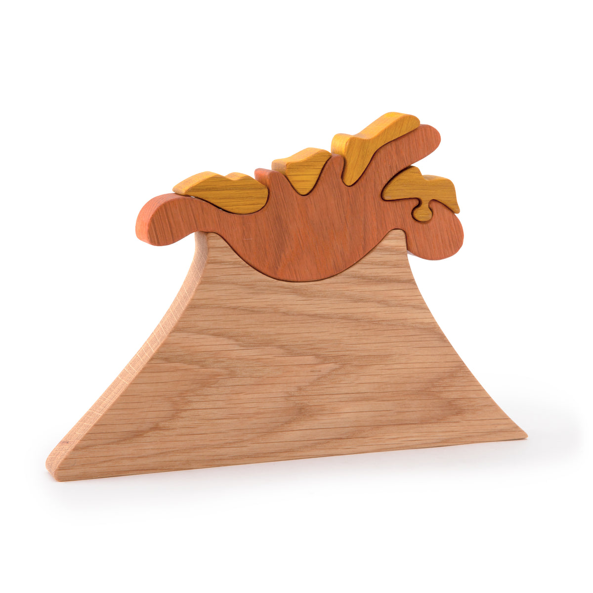 Wooden sales volcano toy