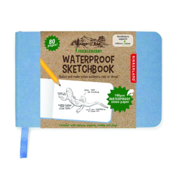 Kikkerland Huckleberry Waterproof Sketchbook