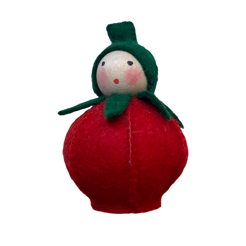 Tomato Peg Doll · White