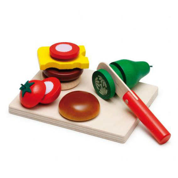 Wooden Cheeseburger Set 