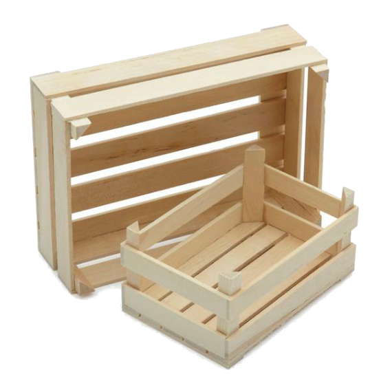 Erzi Wooden Produce Crates