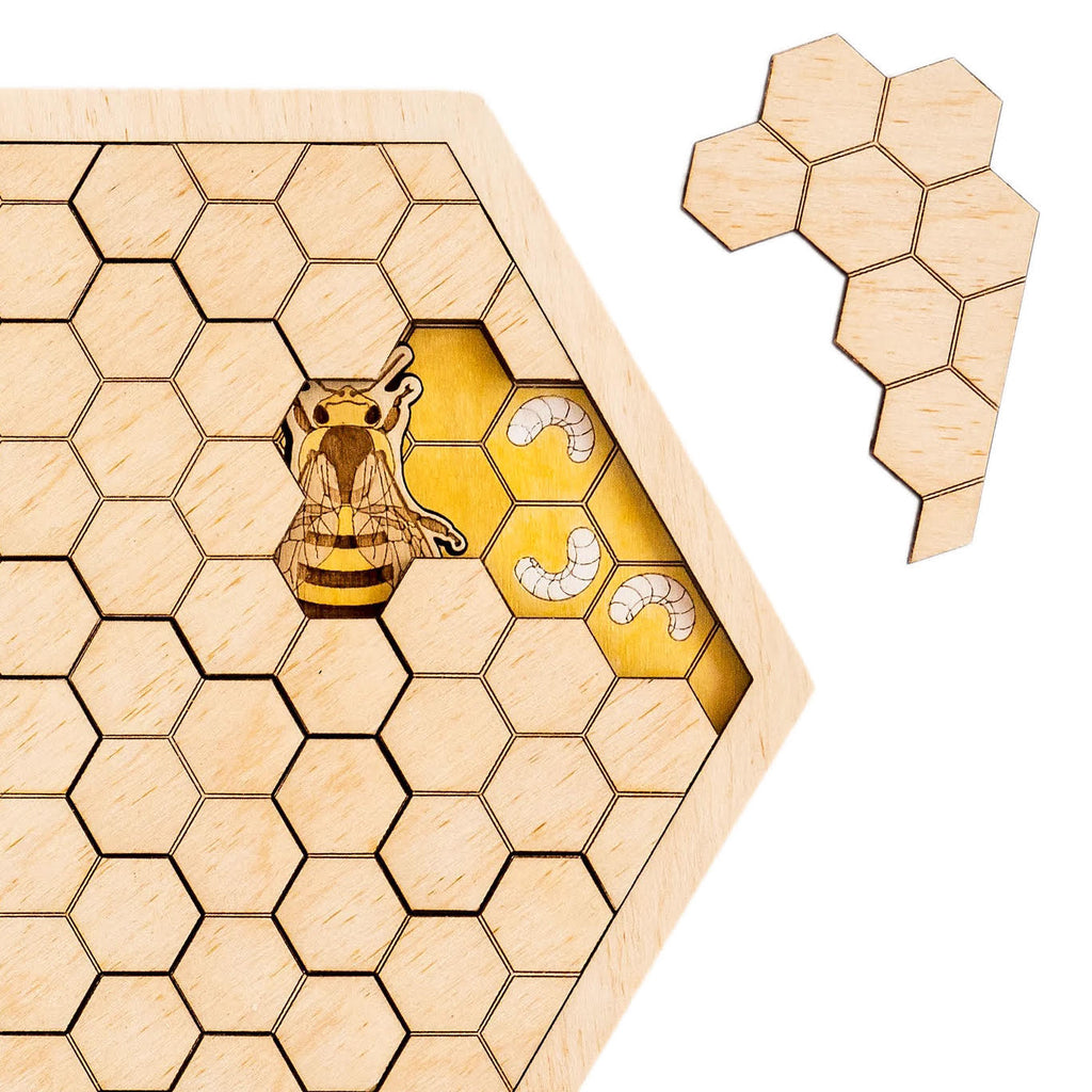 Wooden Honeycomb Puzzle