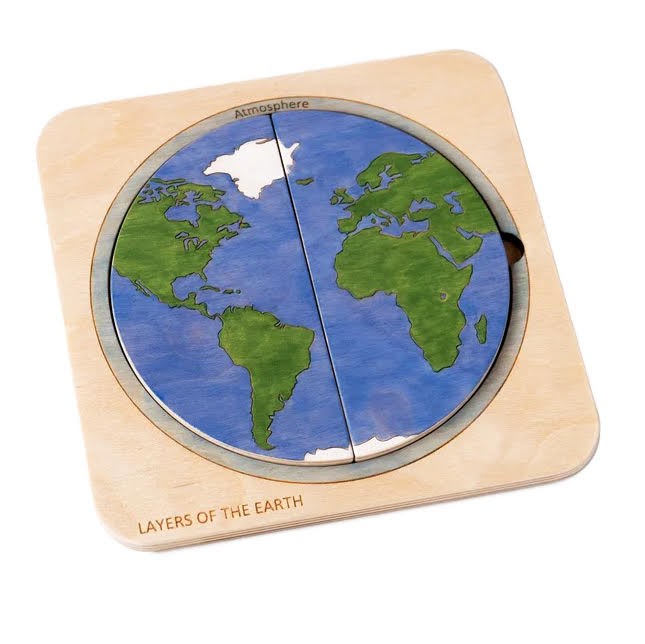 Wooden Earth Puzzle