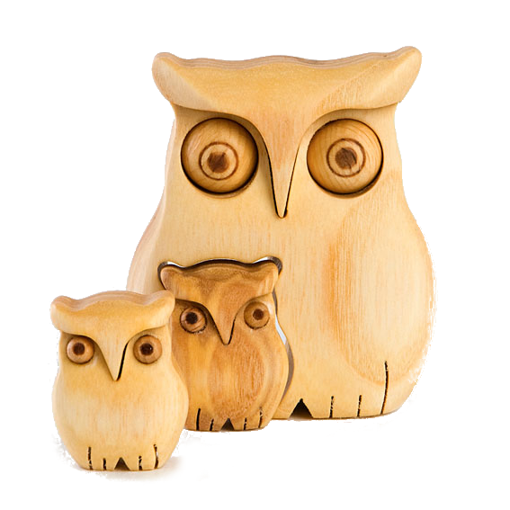 Wooden Owls