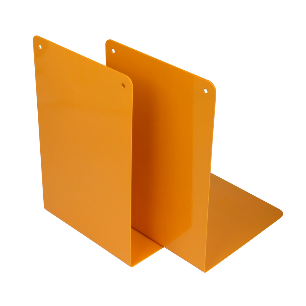 Yellow Metal Bookend Set