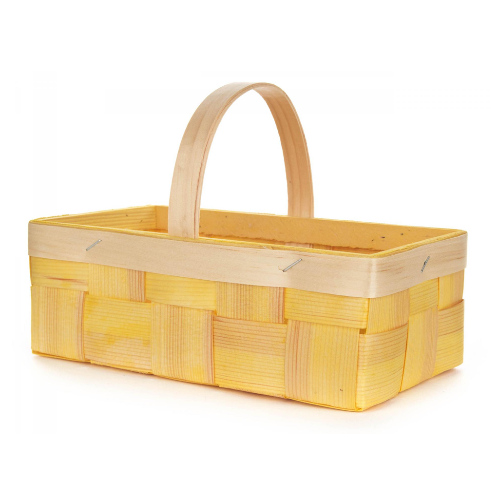 Woven Easter Basket · Yellow Rectangle